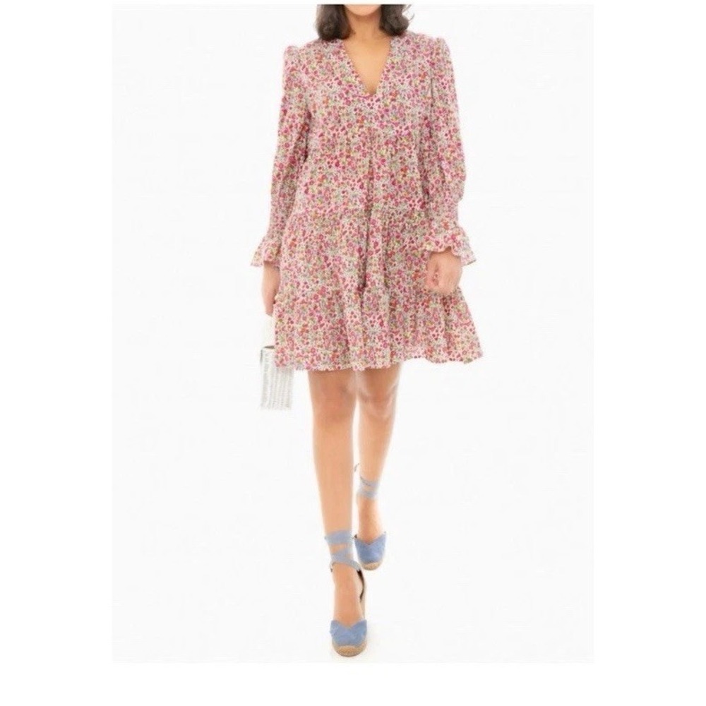 Pomander Place Tuckernuck Kenzo Dress Ditzy Floral Tiered XL‎ Milkmaid